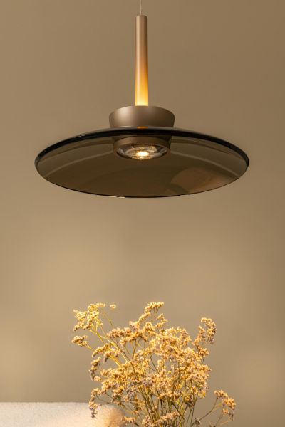 Lucide SANTIAGO - Pendant light - Ø 32 cm - LED Dim. - CCT - 1x16W 2700K/4000K - Amber - Premium